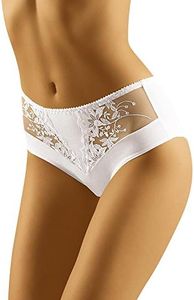 Wolbar Elegante Bragas De Encaje para Mujer WB49, Blanco,M