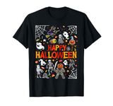 Happy Halloween Scary Spooky Retro Style Boys Girls Kids T-Shirt