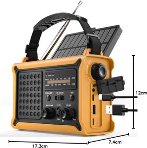 ROCAM Solar Emergency Radio – 12000mAh Portable Power Bank