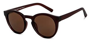 Vincent Chase By Lenskart | Havana Full Rim Round | Polarized and 100% UV Protected | For Men & Women | Small | VC S14596