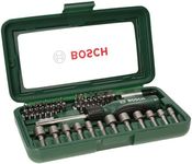 Bosch Accessories 46-Piece Screwdriver Bit Set (with Hand-Screwdriver, Magnetic Holder, Practical Storage Case, 25 mm Long Bits, Accessories for Drills and Screwdrivers)