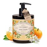 Panier des Sens - Liquid Hand Soap - Orange Blossom Hand Wash - Foaming Hand Soap with Coconut Oil - Refillable Kitchen & Bathroom Hand Soap - French Marseille Savon a Main 96% Natural - 500ml