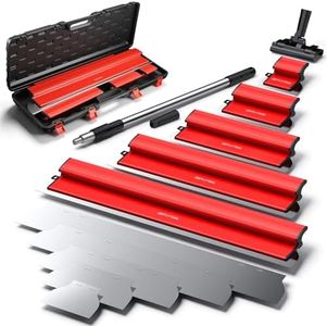 GETLITOOL 5PCS Paint Putty Scraper with Spare Blade, 5.9" to 31.5" Skimming Blades, Heavy Duty Drywall Knife Tool with Extension Pole for Drywall Repair, Joint Filling, Surface Finishing