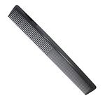 AFT90 Carbon Fiber Cutting Comb, Professional 8.15” Styling Comb, Anti Static Heat Resistant Hairdressing Comb For All Hair Types, Fine and Wide Tooth Hair Barber Comb