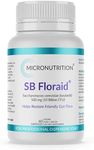 MICRONUTRITION SB Floraid Travellers Probiotic Yeast Supplement - 10 Billion CFU per Capsule (60 Capsules) Restores Good Gut Bacteria - Saccharomyces Cerevisiae (Boulardii) 500 mg