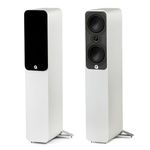 Q ACOUSTICS 5040 Floorstanding Speaker Pair Satin White - 5" Mid/Bass Drivers, 1" Tweeter - TV Speakers for Surround Sound System - Vinyl Record Player Speakers Hifi, Gaming PC Speakers