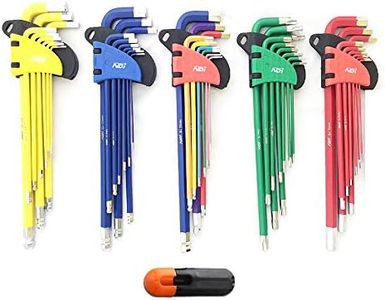 45PCS Extra Long Arm Wrench Allen Key Hex Set Metric + Imperial + Torx Key