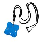 Sensory Direct Chewbuddy 2 & Lanyard - Pack of 1, Sensory Chew or Teething Aid | for Kids, Adults, Autism, ADHD, ASD, SPD, Oral Motor or Anxiety Needs | Blue