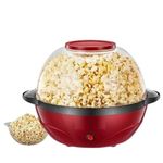 GRACIOUS MART Electric Popcorn Machine Hot Oil Popper Includes Large Lid for Serving Bowl and Convenient Nesting Storage, Great for Home Party Kids, Safety ETL Approved