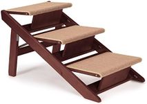Pet Studio US665 03 Pine Frame Dog Ramp Steps, 3 Step