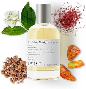 Twist - Red Velvet No. 4 - Eau De Parfum Inspired by MFK Baccarat Rouge 540, Long-Lasting Perfume For Women & Men, Paraben Free, Vegan, Clean Ingredients, Unisex - Spray 100 ml | 3.4 fl. oz.