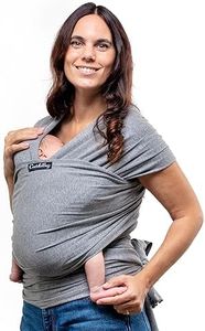 CuddleBug Baby Tragetuch Neugeborene - Weiches & Elastisches Tragetuch Baby, Babytragetuch ab Geburt, Babytuch Tragetuch Baby Elastisch, Newborn Baby Wrap, Tragetuch Elastisch, Sling Tuch Baby, 3-16kg