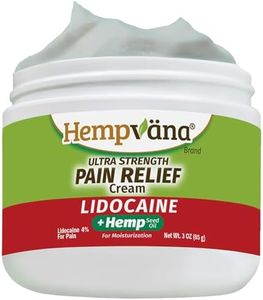 Hempvana Cream, Ultra Strength Lidocaine Relief of Sore Muscles, AS SEEN ON TV, Achy Knees, and More. Odor-Free & Enriched with Hemp Seed Oil