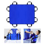 LOSCHEN Transfer Sheet ，Patient Transfer Board with Eight Handles,Suitable for Obese People,Elderly People and Patients who Need to be transferred(120 * 100cm（48 * 40inch, Blue)