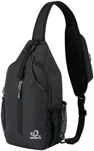 WATERFLY RFID Crossbody Sling Backpack Sling Bag Travel Hiking Chest Bag Daypack