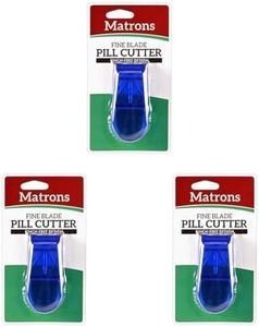 Matrons Pill Cutter - Perfect for Small or Large Pills, Easy to Use with Grip Handle, Sharp Blade for Precise Cuts, Multicolor, Unisex, All Seasons, Modern, Business, Casual/Daily Use