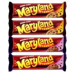 Choc Chip Cookies 200g x2 with Double Choc Chip Cookies 200g x2 - Bundle Consisting of Maryland Cookie Biscuits x4 Packs