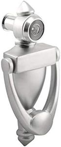 Nuk3y Door Knocker & Viewer, 9/16 in. Bore, 220-Degree View Angle (5-1/2" Height, Satin Nickel)