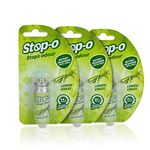 Stop-O One Touch Power Spray Refill Air Freshener for Bathroom | Refreshing Lemongrass - Pack of 3 (12 ml per refill) | Lasts upto 100 sprays | Long-lasting fragrance with one touch