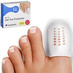 YOGAMEDIC Toe protection big toe can be cut to size - 12 pieces toe caps against friction, hammer toe, toe rubber, toe protectors for big toes, silicone toe pads for women, men