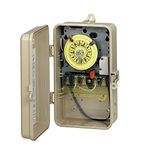 Intermatic T104P201 24-Hour Mechanical Time Switch in Enclosure with Pool Heater Protection, Beige