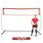 GoSports Freestanding Volleyball Training Net for Indoor or Outdoor Use - Instant Setup and Height Adjustable - 12 ft or 20 ft Sizes