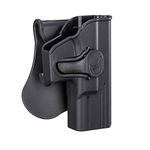 G19 G17 Holster Fits Glock 19/17/19X/22/23/32 Gen 1 2 3 4, OWB Paddle Holster, Adjustable Cant & Fast Release, Open Carry Belt Gun Holster - Right Handed