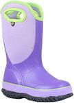 BOGS Unisex Slushie Snow Boot, Solid Purple/Multi, 1 Medium US Little Kid