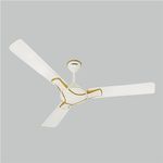 ACTIVA 1200 MM HIGH Speed 390 RPM Anti Dust Coating Pure Copper Corolla Ceiling Fan Come with 2 Years Warranty (Pearl Ivory)