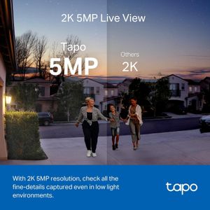 Tapo 2K Wireless Video Doorbell – Smart Home Security Camera