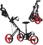 Costway 3-Wheel Folding Golf Push C