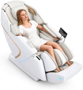 4D Full Body Zero Gravity Massage Chair Adjustable Shoulder Width (WHITE)