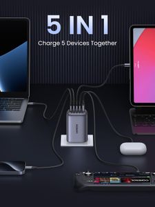 UGREEN 100W USB-C Charger – 5-Port Fast Charging Adapter