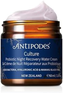 Culture Probiotic Night Recovery Water Cream – Facial Moisturiser with Hyaluronic Acid & Probiotics For Calm, Clear, Hydrated Skin – Dry Skin & Stressed Skin – 60ml