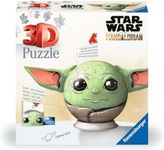 Ravensburger 3D Puzzle 11556 - Puzzle-Ball Grogu - Puzzle-Ball mit ansteckbaren Ohren - für große und Kleine Star Wars und Mandalorian Fans ab 6 Jahren: Erlebe Puzzeln in der 3. Dimension!