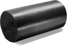 Yes4All Soft-Density Round PE Foam Roller for Pilates, Yoga, Balance & Exercises - 12 inch Black