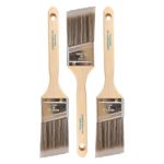 Pro Grade Paint Brush Set - 3-Pack - 2" Angle Brushes for All Latex and Oil Paints & Stains - Home Improvement - Interior & Exterior Use