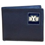 BYU Cougars Leather Bi-fold Wallet