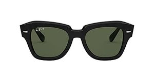 Ray-Ban Unisex Polarized Green Lens Square Sunglasses - 0RB2186