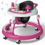 StarAndDaisy 360 Baby Walker 6-24 Months / 7 Level Height Adjustment Walker for Kids Boy and Girl with Intergrated RGB Lights, Switchable Food & Musical Toy Tray/Premium Baby Activity Walker