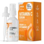 All Natural Advice Vitamin C Serum For Face, Hydrating & Toning Face Serum with Hyaluronic Acid, Organic Aloe, MSM, Vitamin E, & Organic Botanicals (60ml / 2 fl.oz)