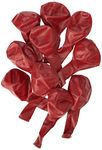 Scarlet Red Premium Latex Balloons (30cm) Pack of 10 - Party Decorations for Celebrations and Events