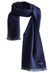 Borges & Scott Irish Lambswool Scarf - 100% Irish Wool - Made in Ireland - Blue Grey