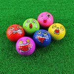 kahuayi Funny Golf Balls Colored Golf Balls Practice Golf Balls High-Visibility Distance Golf Balls 6 Pack