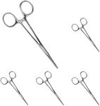 MABIS Kelly Locking Forceps, Silver, 5.5" (Pack of 5)