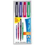 Paper Mate Flair Felt Tip Pens | Medium Point (0.7mm) | Assorted Business Colours | 4 Count Pouch