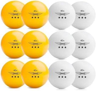 Ping Pong Balls - Premium 3 Star Ping Pong Balls - 12 Pack of Table Tennis Balls Includes 6 White Balls and 6 Orange Balls - High Performance 40+ Ping Pong Balls - Official Size and Weight