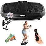 LifePro 3D Vibration Plate Exercise Machine - Dual Motor Oscillation, Pulsation 3D Motion Vibration Platform - Full Whole Body Vibration Machine for Home Fitness (Black)