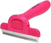 Maxpower Planet Pet Deshedding Brush - Grooming Tool for Dogs and Cats, Reduces Shedding by 95% - Comb for Short and Medium Hair - Pink