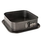 Nordic Ware Square Springform Pan, 18 Cup Capacity, Charcoal